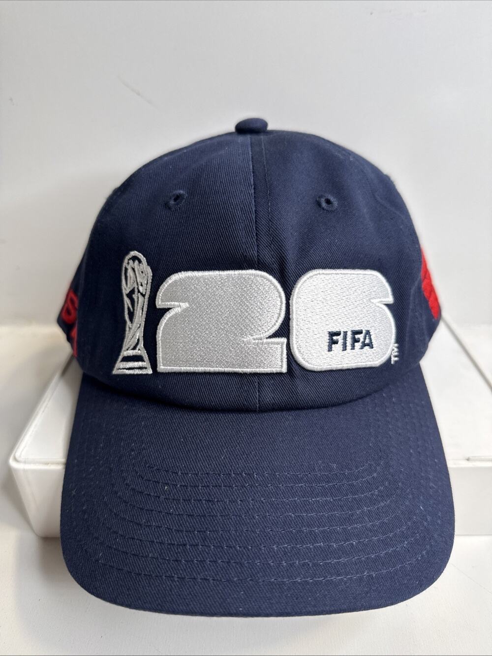 FIFA World Cup 2026 USA Licensed Hat Men Blue Adjustable Embroidered Cap